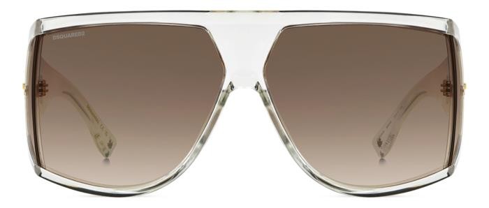 Sonnenbrillen Dsquared2 D2 0124/S 206882 (900 HA) farbe crystal form maske gläser brown shaded