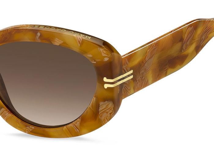 Sonnenbrillen Marc Jacobs Mj 1099/S 206890 (03Y HA) farbe brown marble form rechteckig gläser brown shaded