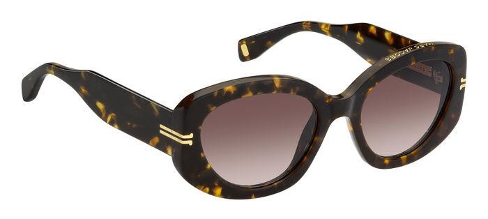 Sonnenbrillen Marc Jacobs Mj 1099/S 206890 (086 HA) farbe havana form rechteckig gläser brown shaded