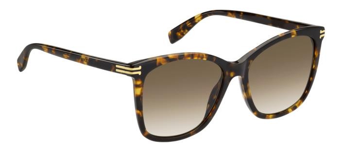 Sunglasses Marc Jacobs Mj 1106/S 206893 (086 HA) color havana shape cat eye lenses brown shaded