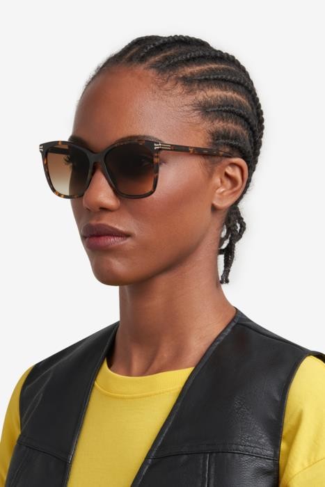 Sunglasses Marc Jacobs Mj 1106/S 206893 (086 HA) color havana shape cat eye lenses brown shaded