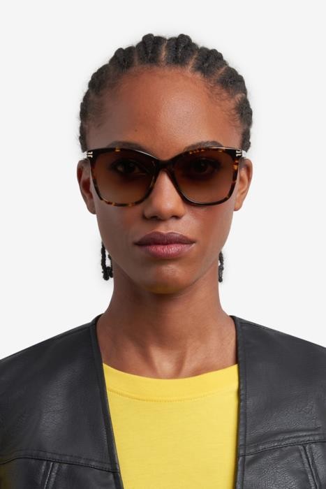Sunglasses Marc Jacobs Mj 1106/S 206893 (086 HA) color havana shape cat eye lenses brown shaded