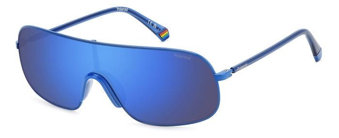 Sonnenbrillen Polaroid Pld 6222/S 206894 (PJP 5X) farbe blue form maske gläser blue mirror polarized