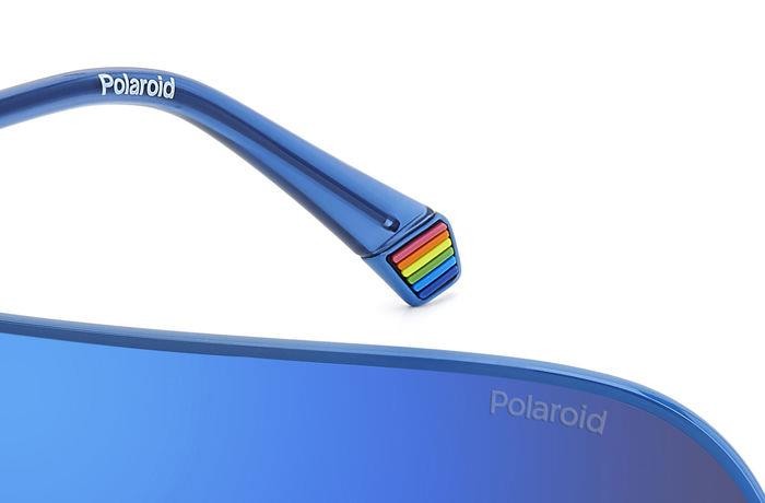 Sonnenbrillen Polaroid Pld 6222/S 206894 (PJP 5X) farbe blue form maske gläser blue mirror polarized