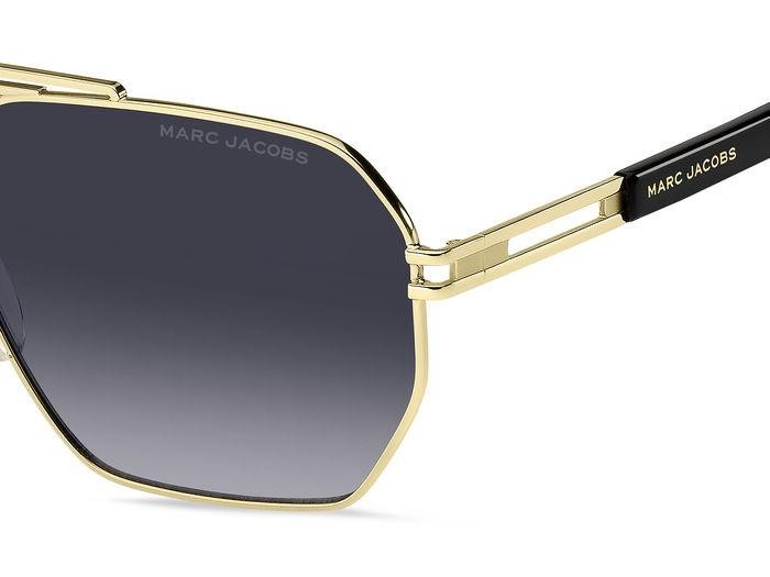 Occhiali da sole Marc Jacobs 748/S 206897 (RHL 9O) colore gold black_ forma navigator lenti dark grey shaded