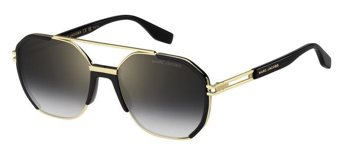 Occhiali da sole Marc Jacobs 749/S 206898 (RHL FQ) colore gold black_ forma navigator lenti grey shaded gold mirror