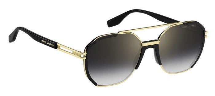 Occhiali da sole Marc Jacobs 749/S 206898 (RHL FQ) colore gold black_ forma navigator lenti grey shaded gold mirror