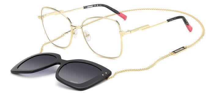 Brillen Missoni Mis 0178/CS 206899 (J5G 9O) farbe gold form quadratisch gläser dark grey shaded