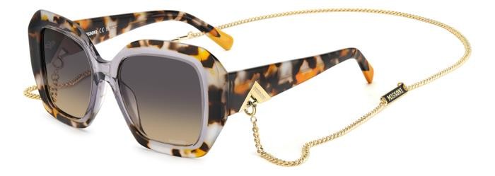 Sonnenbrillen Missoni Mis 0168/G 206901 (MOI GA) farbe grey havana brown form quadratisch gläser brown ochre