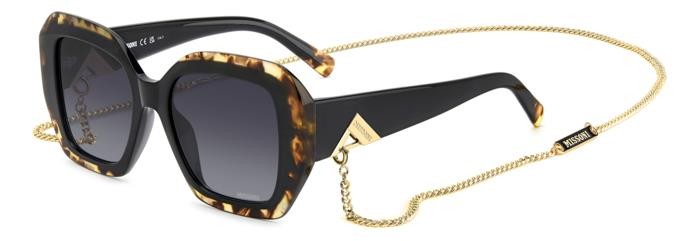 Occhiali da sole Missoni Mis 0168/G 206901 (WR7 9O) colore black havana forma quadrato lenti dark grey shaded
