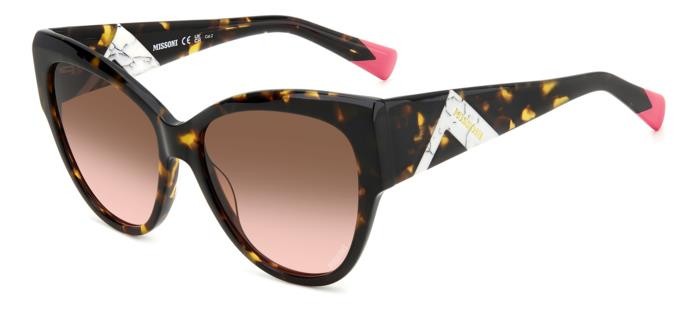Sonnenbrillen Missoni Mis 0171/S 206902 (086 M2) farbe havana form cat-eye gläser brown pink shaded