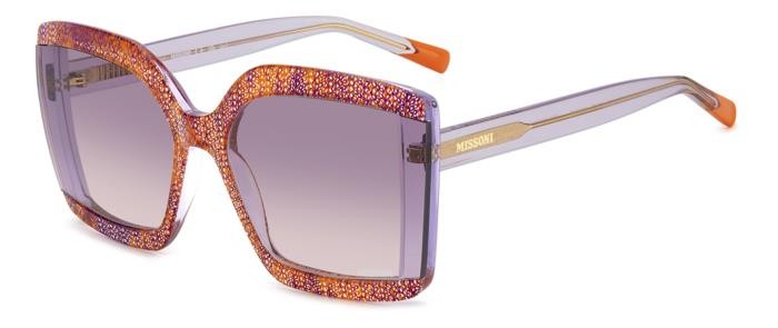 Sonnenbrillen Missoni Mis 0186/S 206904 (SDH 9R) farbe fuchsia pattern form quadratisch gläser pink shaded