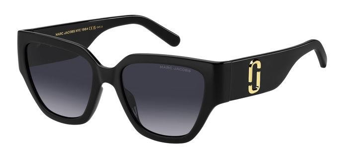 Occhiali da sole Marc Jacobs 724/S 206906 (807 9O) colore black forma quadrato lenti dark grey shaded