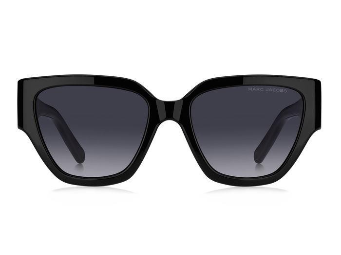 Occhiali da sole Marc Jacobs 724/S 206906 (807 9O) colore black forma quadrato lenti dark grey shaded