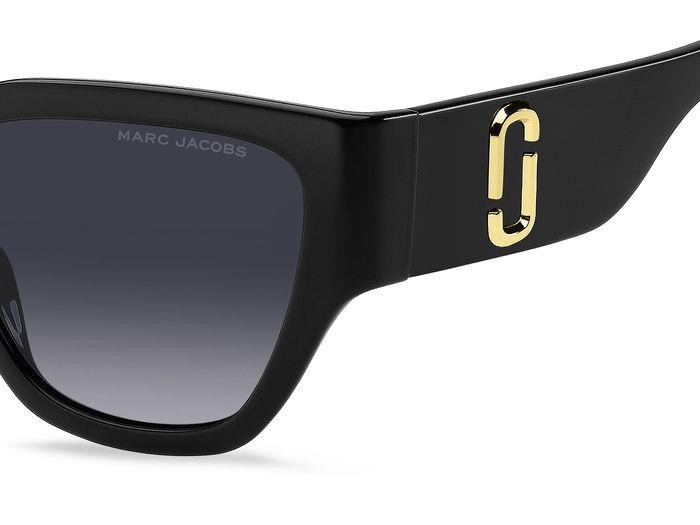 Occhiali da sole Marc Jacobs 724/S 206906 (807 9O) colore black forma quadrato lenti dark grey shaded