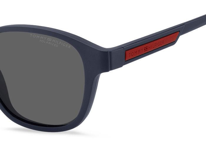 Eyeglasses Tommy Hilfiger Th 2085/CS 206907 (FLL M9) color matte blue shape pantos lenses grey polarized