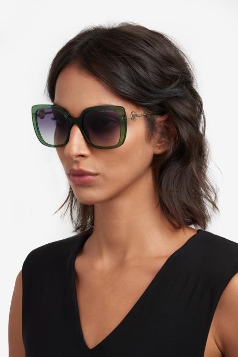 Occhiali da sole Marc Jacobs 727/S 206917 (1ED GB) colore green forma quadrato lenti grey azure