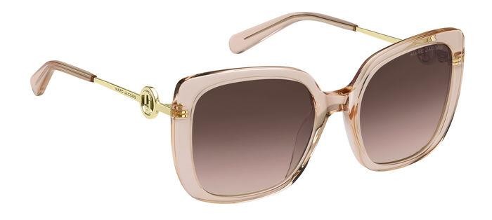 Occhiali da sole Marc Jacobs 727/S 206917 (35J HA) colore pink forma quadrato lenti brown shaded