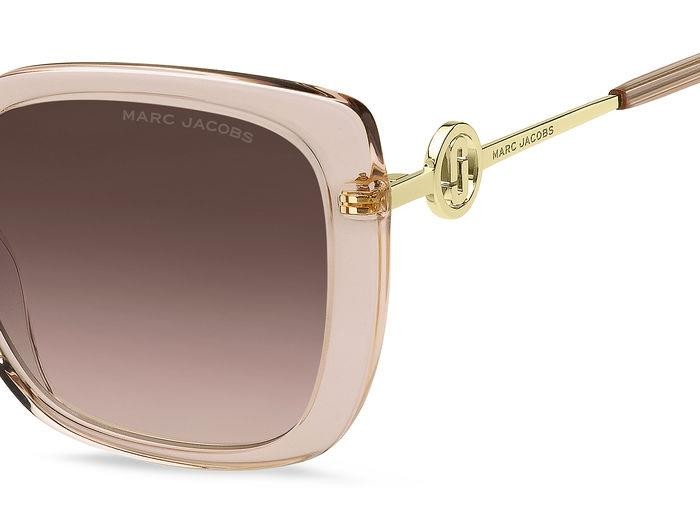 Occhiali da sole Marc Jacobs 727/S 206917 (35J HA) colore pink forma quadrato lenti brown shaded