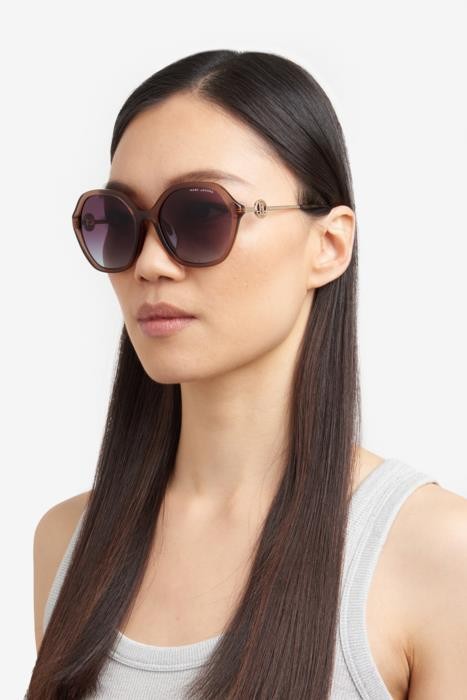 Sonnenbrillen Marc Jacobs 728/F 206918 (09Q 98) farbe brown form quadratisch gläser brown teal