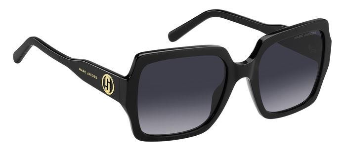 Sonnenbrillen Marc Jacobs 731/S 206921 (807 9O) farbe black form quadratisch gläser dark grey shaded