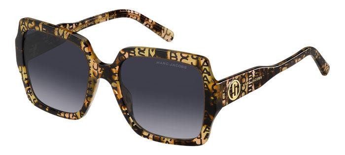 Occhiali da sole Marc Jacobs 731/S 206921 (H7P 9O) colore pattern havana forma quadrato lenti dark grey shaded
