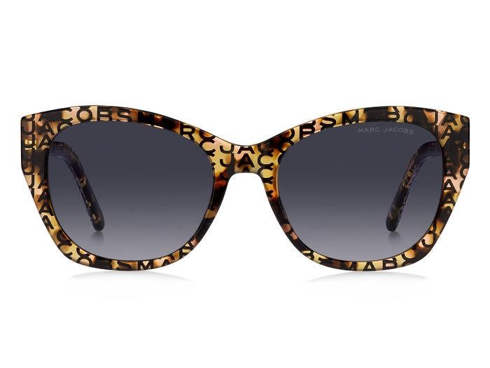Occhiali da sole Marc Jacobs 732/S 206922 (H7P 9O) colore pattern havana forma cat eye lenti dark grey shaded