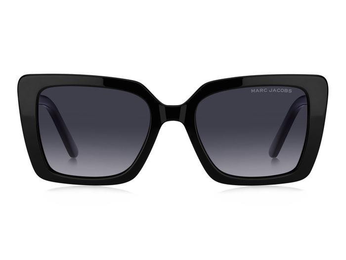 Occhiali da sole Marc Jacobs 733/S 206923 (807 9O) colore black forma quadrato lenti dark grey shaded