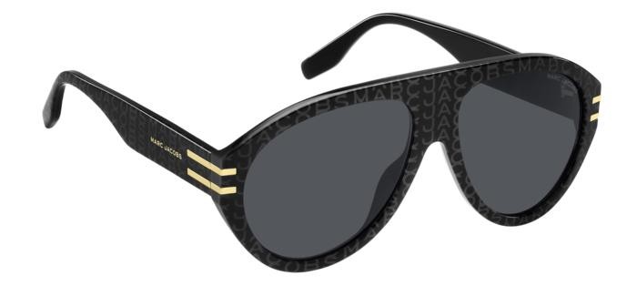 Sonnenbrillen Marc Jacobs 747/S 206927 (03L IR) farbe pattern black grey form aviator gläser grey
