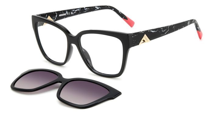 Occhiali da vista Missoni Mis 0179/CS 206928 (807 XW) colore black forma quadrato lenti violet shaded polarized