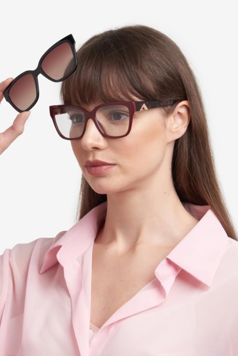Occhiali da vista Missoni Mis 0179/CS 206928 (LHF LA) colore burgundy forma quadrato lenti brown shaded polarized