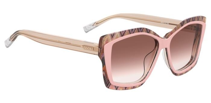 Sonnenbrillen Missoni Mis 0187/G 206929 (Q1Z 3X) farbe pink pattern pink form schmetterling gläser pink doubleshade