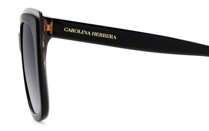 Occhiali da sole Carolina Herrera Her 0249/G 206931 (807 9O) colore black forma rettangolare lenti dark grey shaded