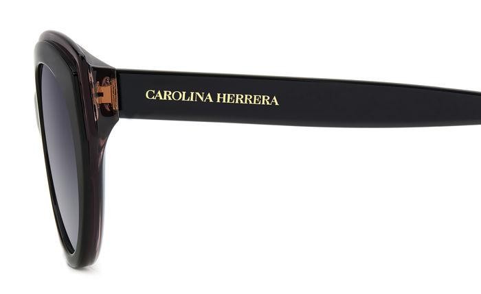 Occhiali da sole Carolina Herrera Her 0250/S 206932 (807 9O) colore black forma cat eye lenti dark grey shaded