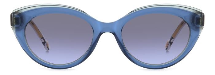 Sonnenbrillen Carolina Herrera Her 0250/S 206932 (XW0 GB) farbe blue grey form cat-eye gläser grey azure