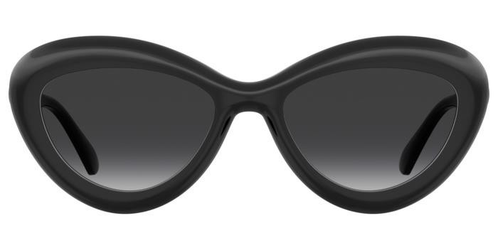 Sonnenbrillen Moschino Mos163/S 206934 (807 9O) farbe black form cat-eye gläser dark grey shaded