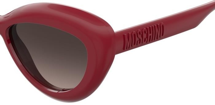 Occhiali da sole Moschino Mos163/S 206934 (C9A HA) colore red forma cat eye lenti brown shaded