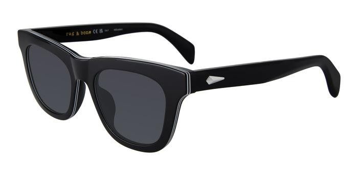 Sonnenbrillen Rag & Bone Rnb1086/S 206938 (807 IR) farbe black form quadratisch gläser grey