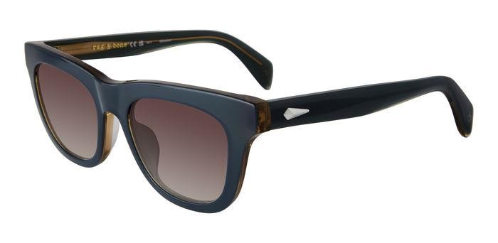 Sonnenbrillen Rag & Bone Rnb1086/S 206938 (ZI9 HA) farbe teal form quadratisch gläser brown shaded