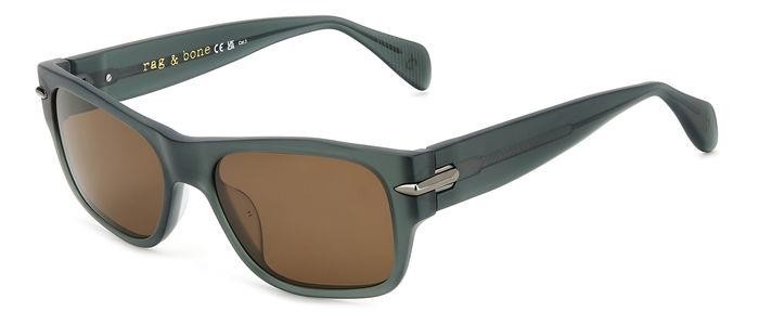 Sonnenbrillen Rag & Bone Rnb5057/S 206941 (1ED 70) farbe green form quadratisch gläser brown