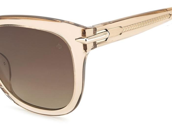 Sonnenbrillen Rag & Bone Rnb1088/G 206945 (F45 HA) farbe beige brown form rechteckig gläser brown shaded