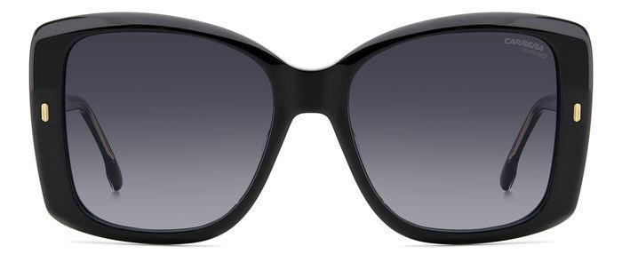 Sonnenbrillen Carrera 3030/S 206946 (807 9O) farbe black form schmetterling gläser dark grey shaded