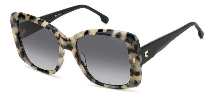 Sonnenbrillen Carrera 3030/S 206946 (AHF 9O) farbe white havana form schmetterling gläser dark grey shaded
