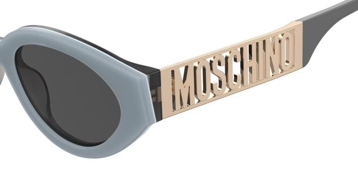 Sonnenbrillen Moschino Mos160/S 206953 (MVU IR) farbe azure form oval gläser grey