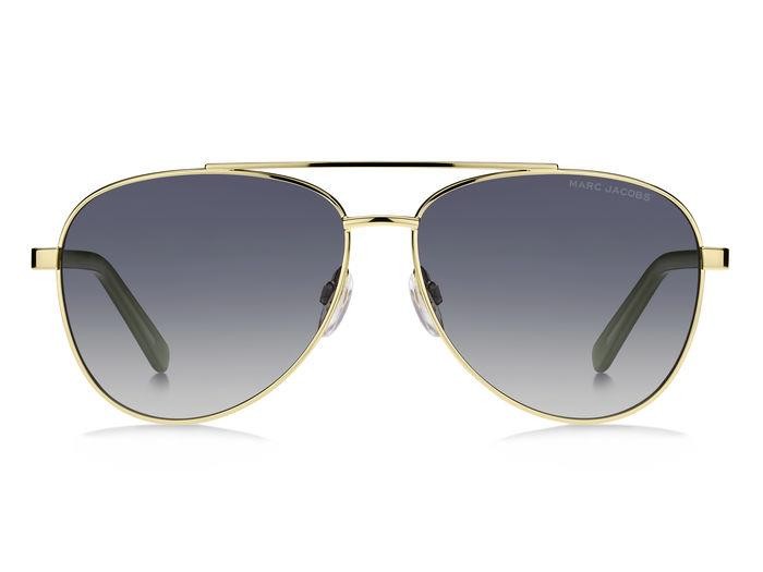 Occhiali da sole Marc Jacobs 760/S 206956 (PEF GB) colore gold green forma aviator lenti grey azure