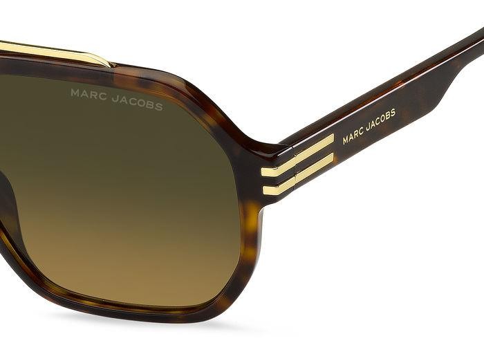 Sonnenbrillen Marc Jacobs 753/S 206957 (086 SE) farbe havana form navigator gläser green shaded brown