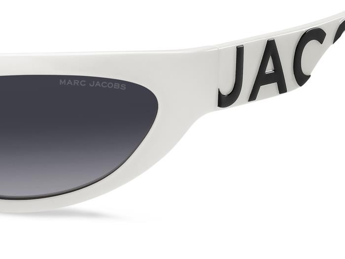 Sonnenbrillen Marc Jacobs 738/S 206961 (CCP 9O) farbe white black form cat-eye gläser dark grey shaded