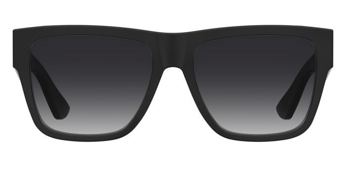 Occhiali da sole Moschino Mos167/S 206966 (807 9O) colore black forma quadrato lenti dark grey shaded