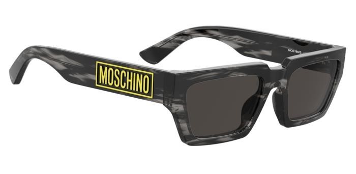 Sonnenbrillen Moschino Mos166/S 206970 (2W8 IR) farbe grey horn form rechteckig gläser grey