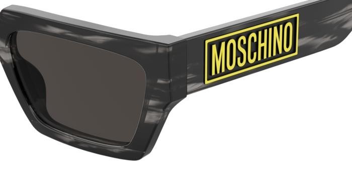 Sonnenbrillen Moschino Mos166/S 206970 (2W8 IR) farbe grey horn form rechteckig gläser grey